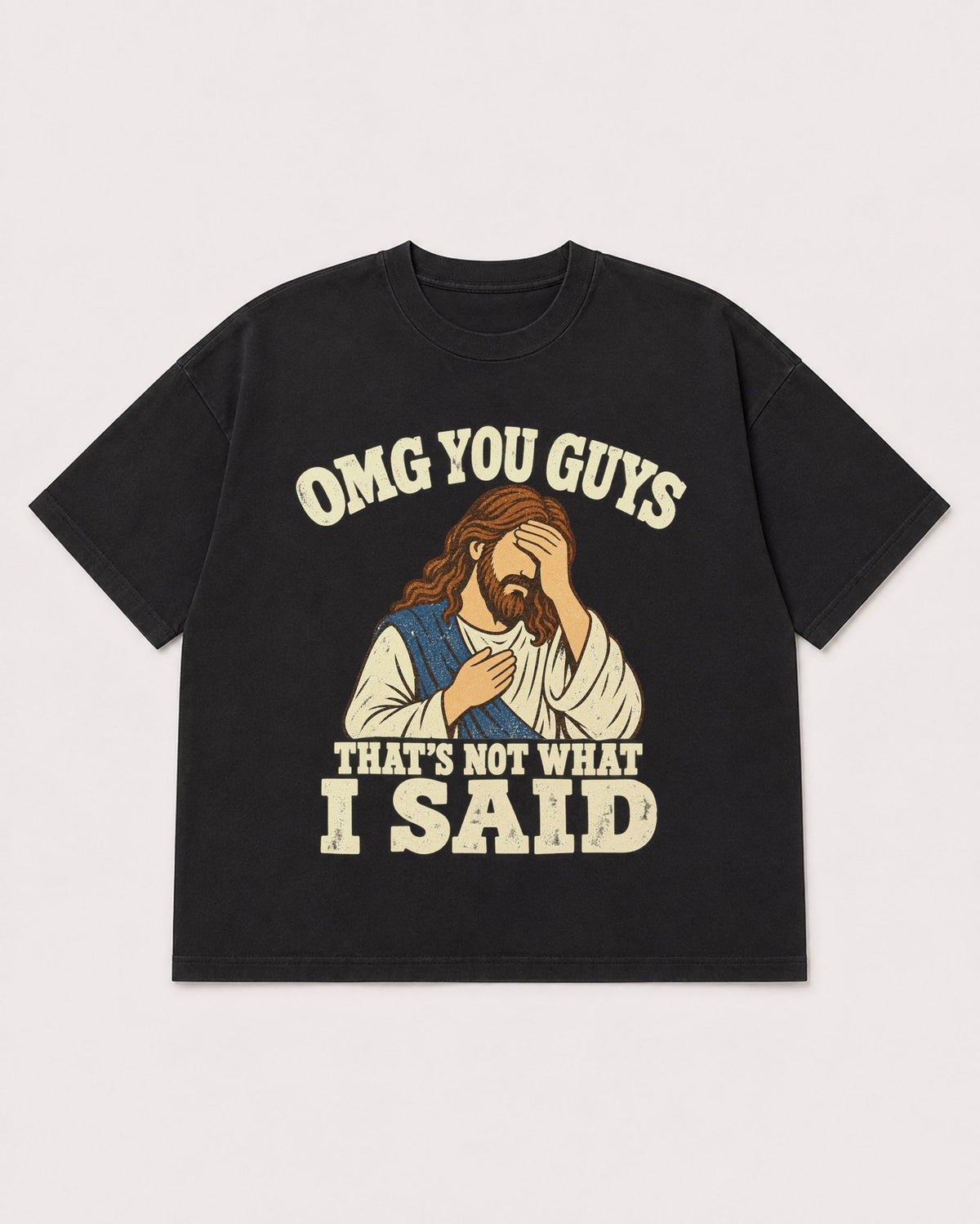 Mockup Boxy Heavyweight Tee Black product