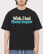 Mockup Boxy Heavyweight Tee Black male close-up 03