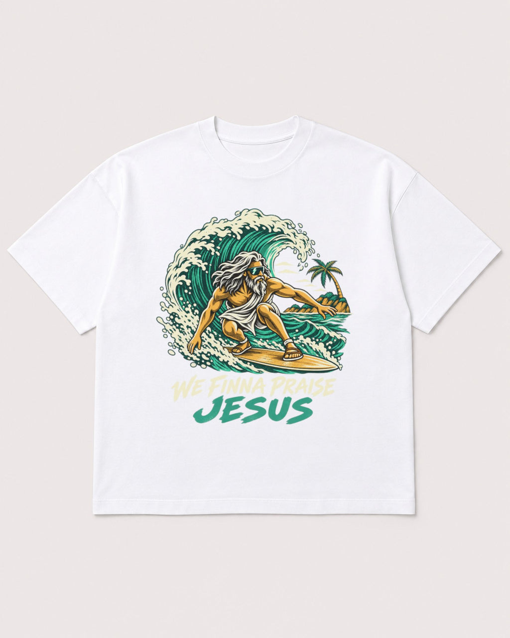 Mockup Boxy Heavyweight Tee White product