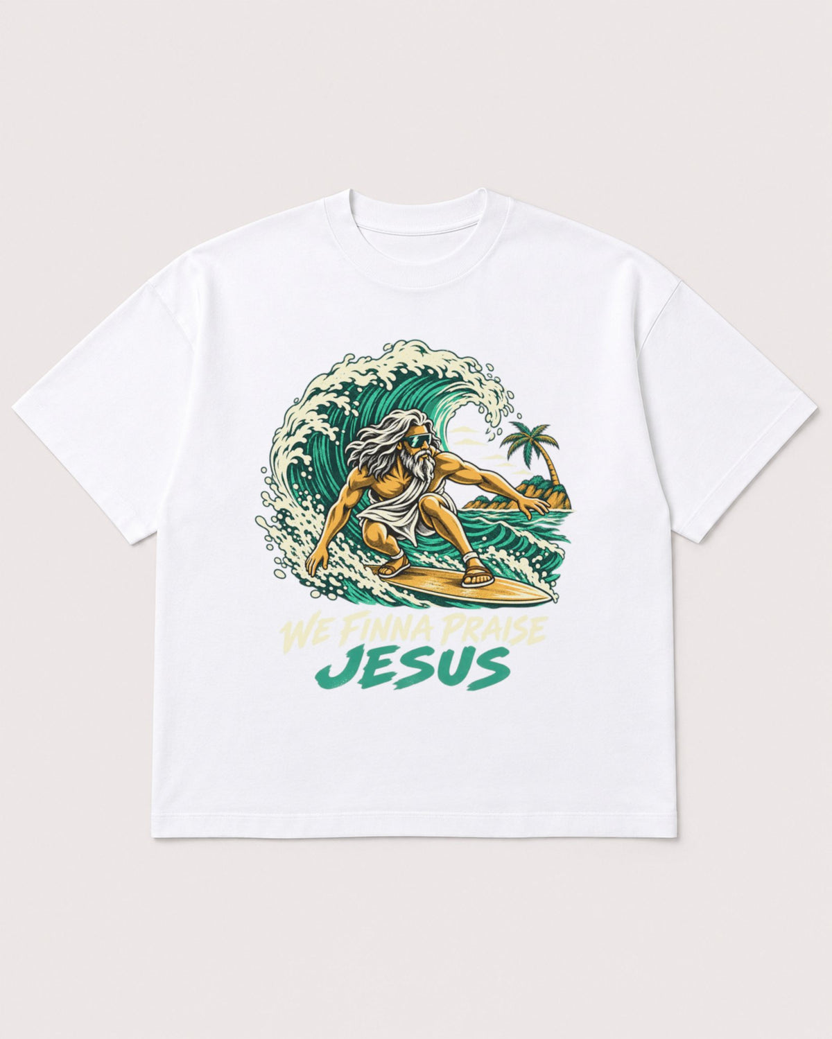 Mockup Boxy Heavyweight Tee White product