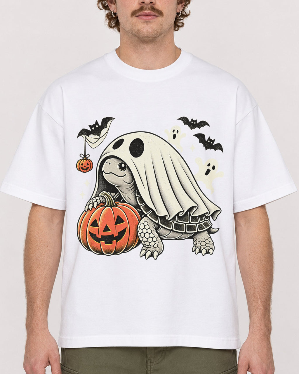 Mockup Boxy Heavyweight Tee White male close-up 09