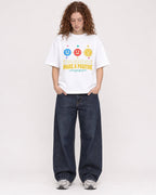 Mockup Boxy Heavyweight Tee White female full-body 09