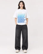 Mockup Boxy Heavyweight Tee White female full-body 03