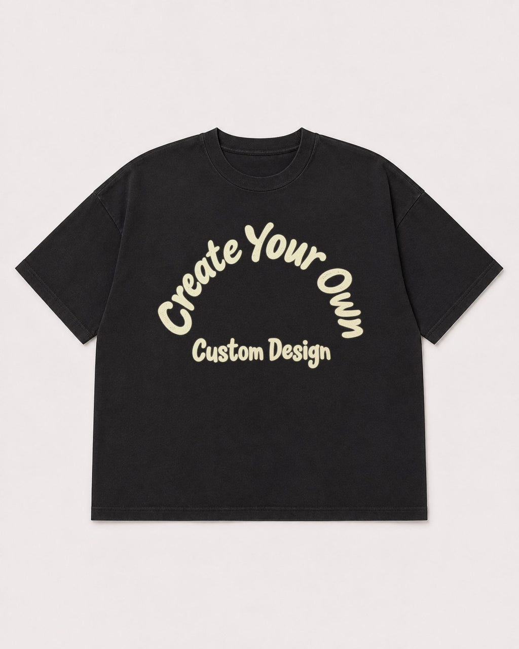 Mockup Boxy Heavyweight Tee Black product
