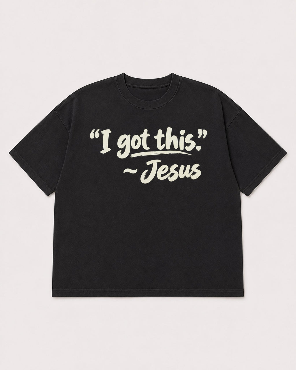 Mockup Boxy Heavyweight Tee Black product