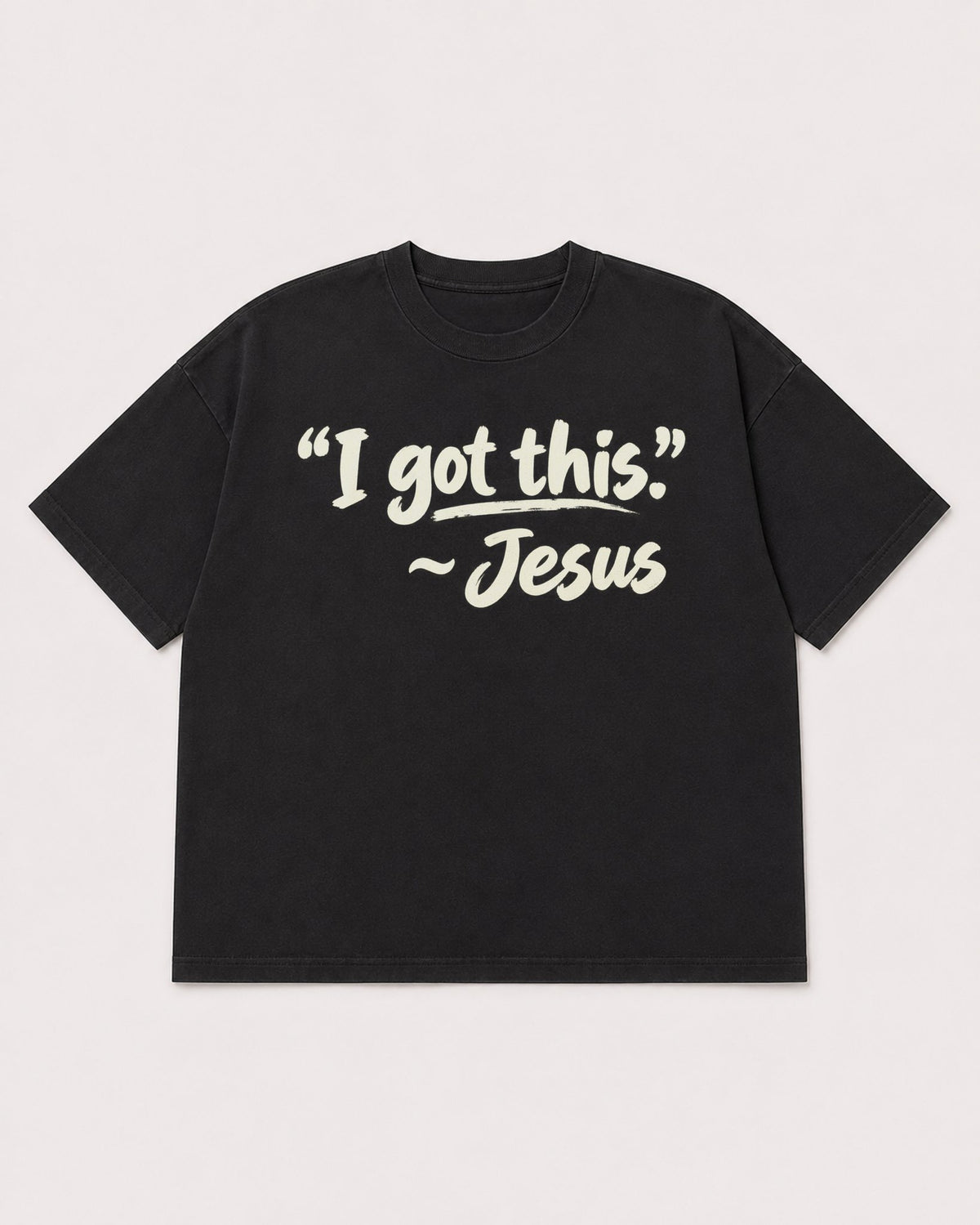 Mockup Boxy Heavyweight Tee Black product