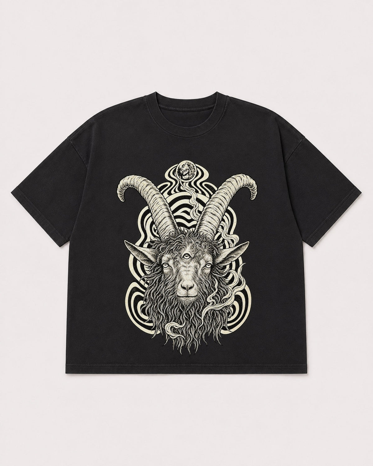 Mockup Boxy Heavyweight Tee Black product