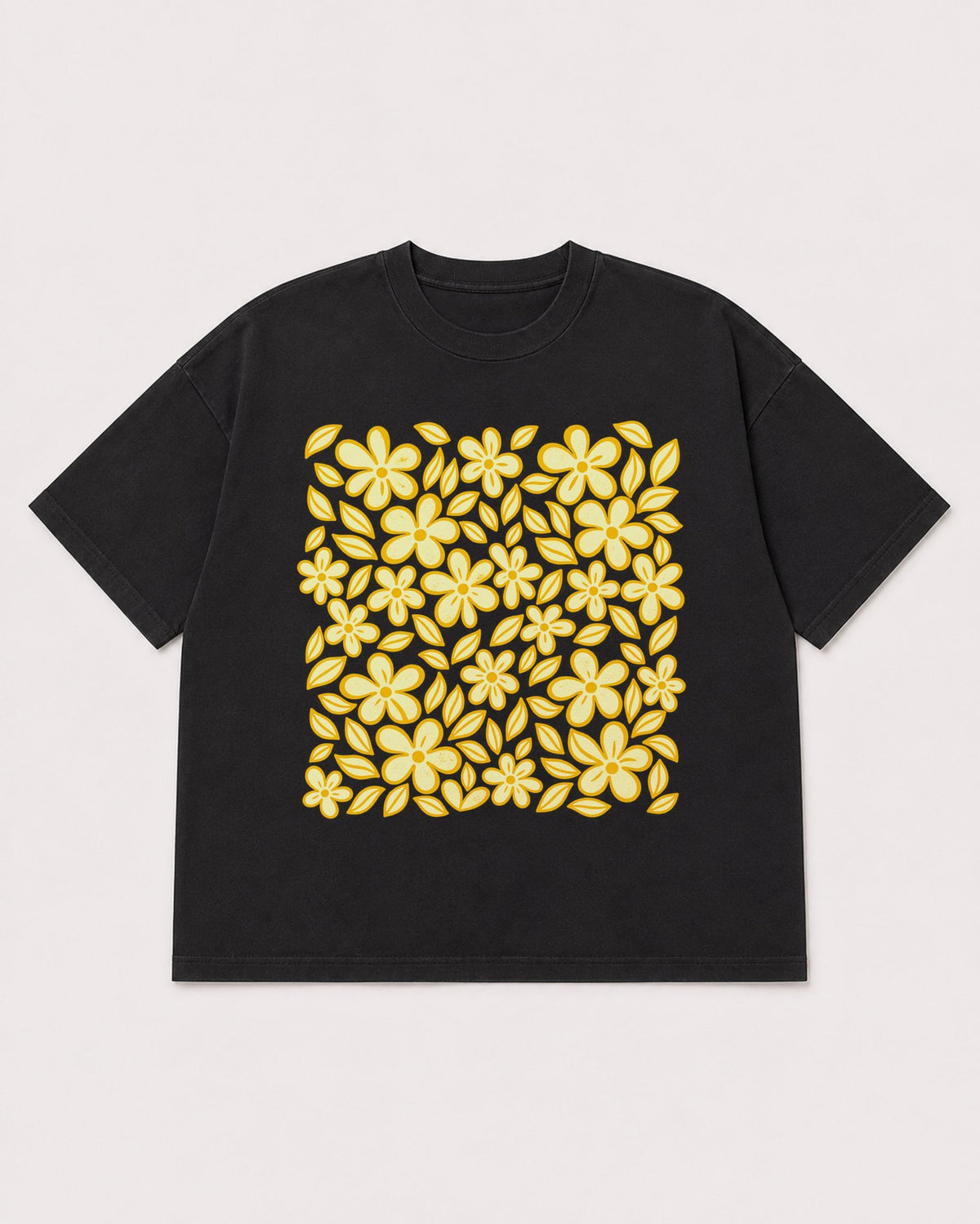 Mockup Boxy Heavyweight Tee Black product