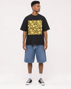 Mockup Boxy Heavyweight Tee Black male full-body 15