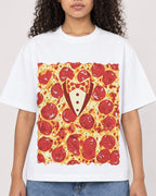 Mockup Boxy Heavyweight Tee White female close-up 10