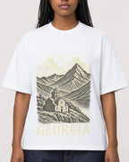 Mockup Boxy Heavyweight Tee White female close-up 04