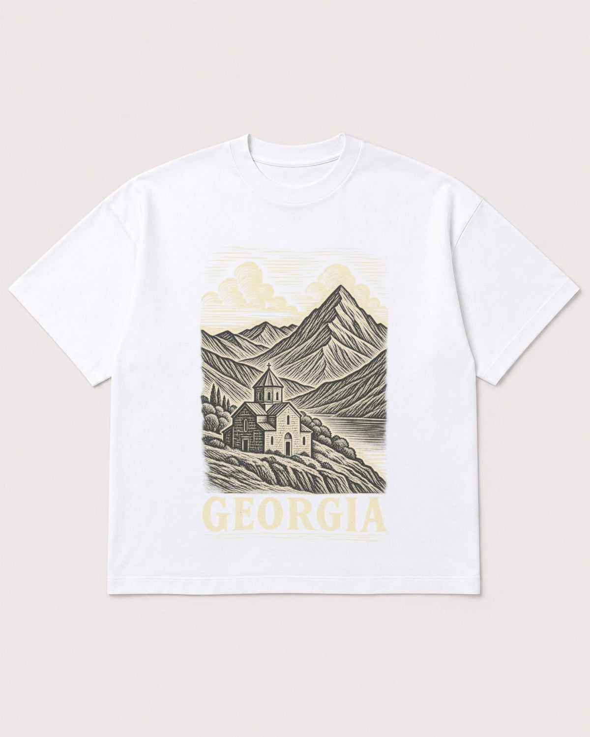 Mockup Boxy Heavyweight Tee White product