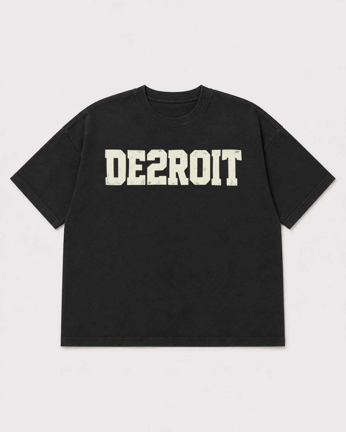 Mockup Boxy Heavyweight Tee Black product