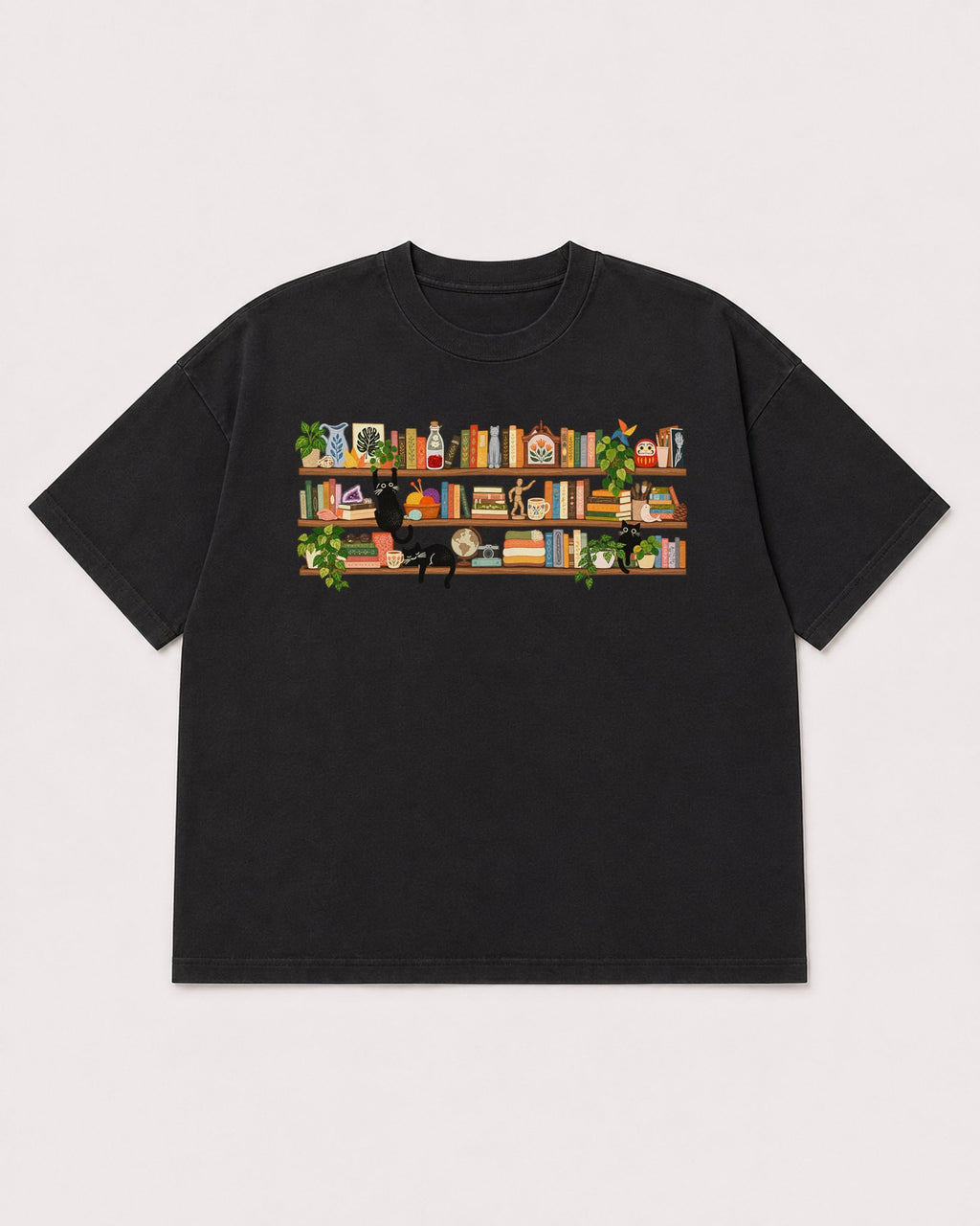 Mockup Boxy Heavyweight Tee Black product