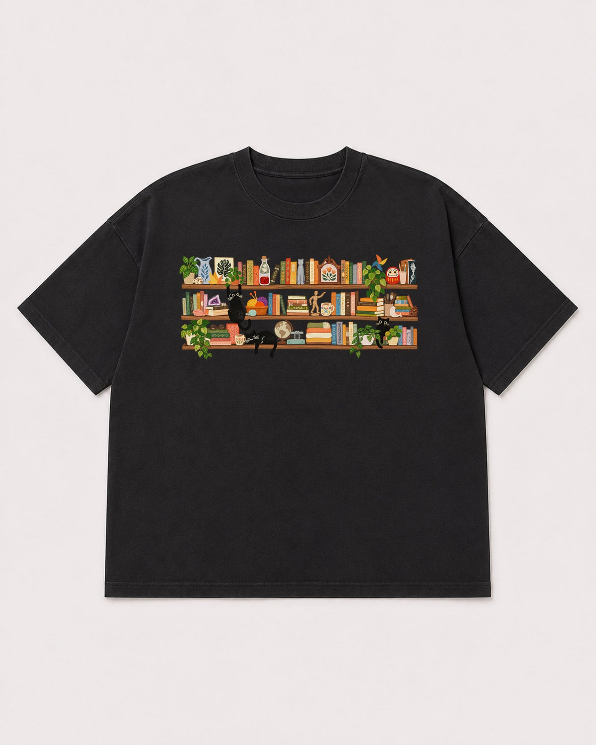 Mockup Boxy Heavyweight Tee Black product