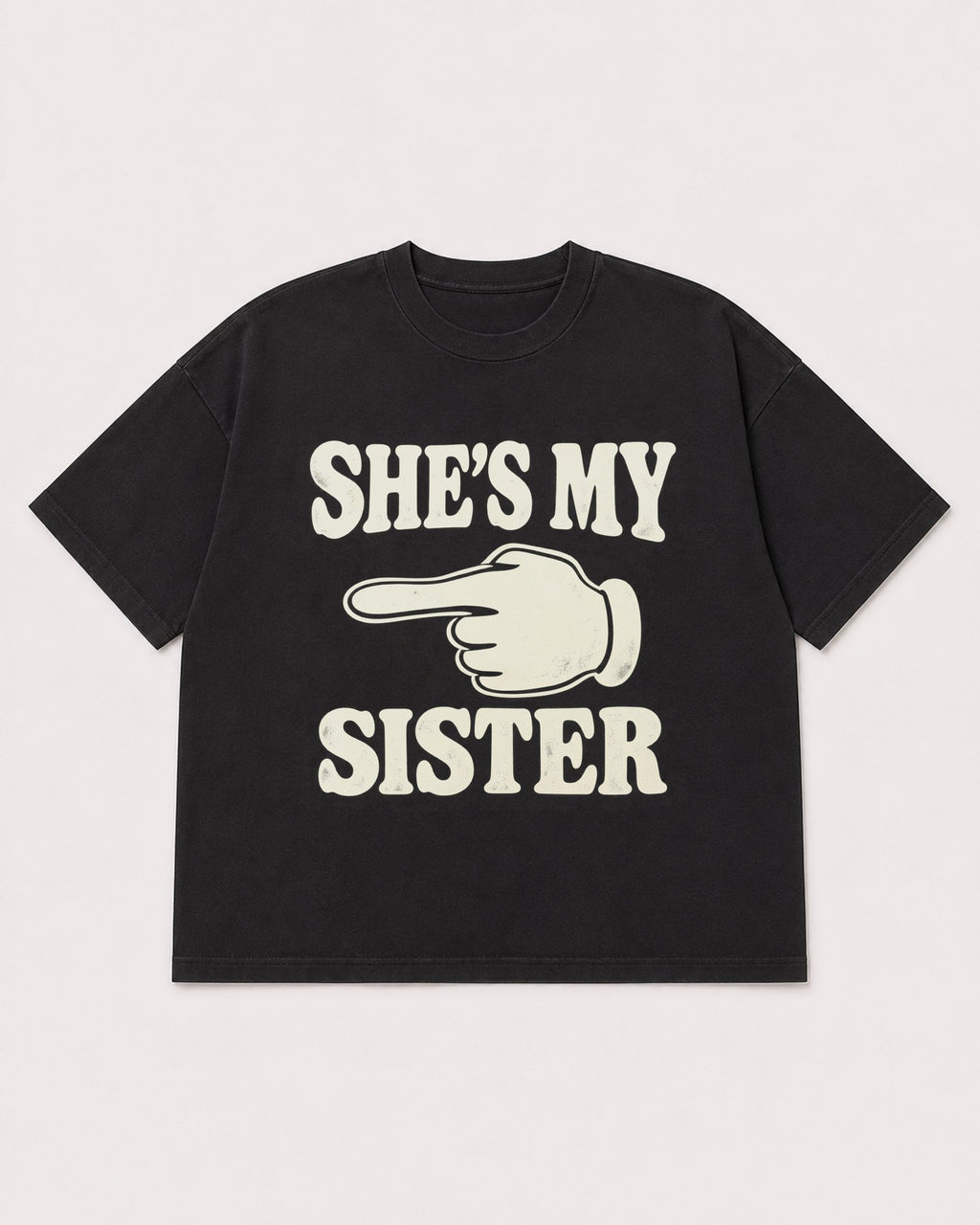 Mockup Boxy Heavyweight Tee Black product