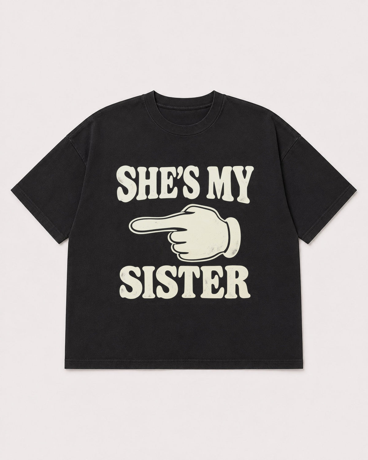 Mockup Boxy Heavyweight Tee Black product