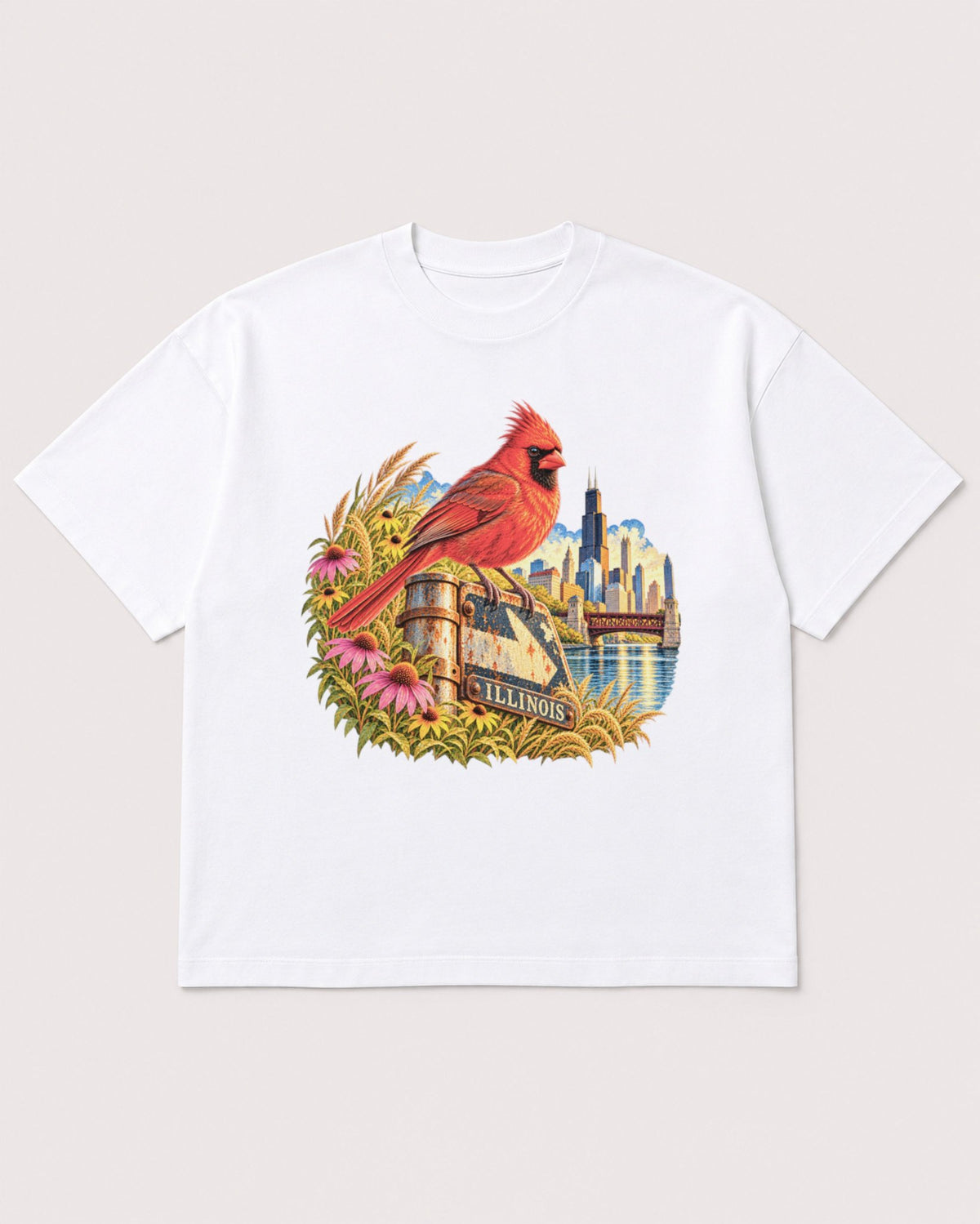 Mockup Boxy Heavyweight Tee White product