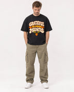 Mockup Boxy Heavyweight Tee Black male full-body 08