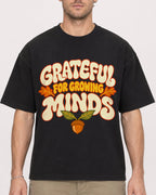 Mockup Boxy Heavyweight Tee Black male close-up 08