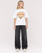 Mockup Boxy Heavyweight Tee White female full-body 08