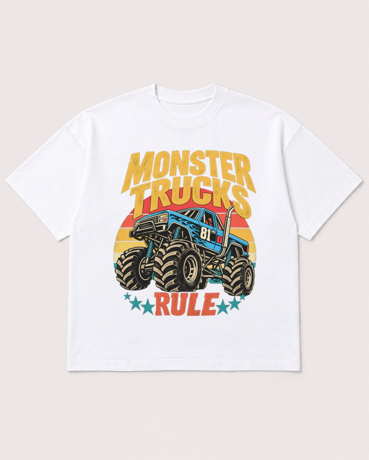 Mockup Boxy Heavyweight Tee White product