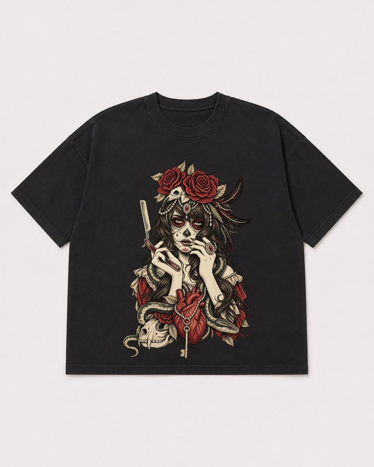 Mockup Boxy Heavyweight Tee Black product