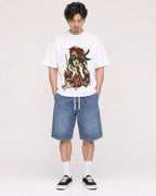 Mockup Boxy Heavyweight Tee White male full-body 03