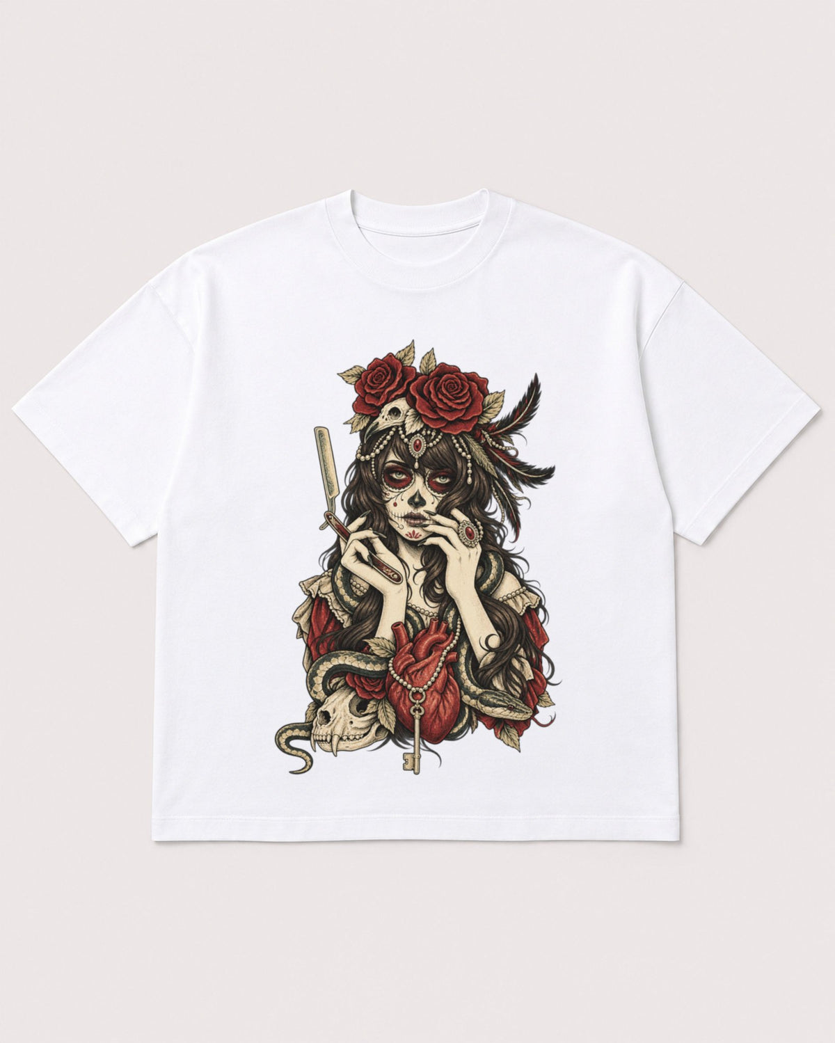 Mockup Boxy Heavyweight Tee White product