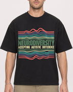 Mockup Boxy Heavyweight Tee Black male close-up 08