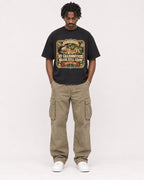 Mockup Boxy Heavyweight Tee Black male full-body 04