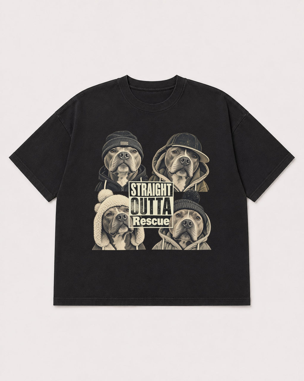 Mockup Boxy Heavyweight Tee Black product
