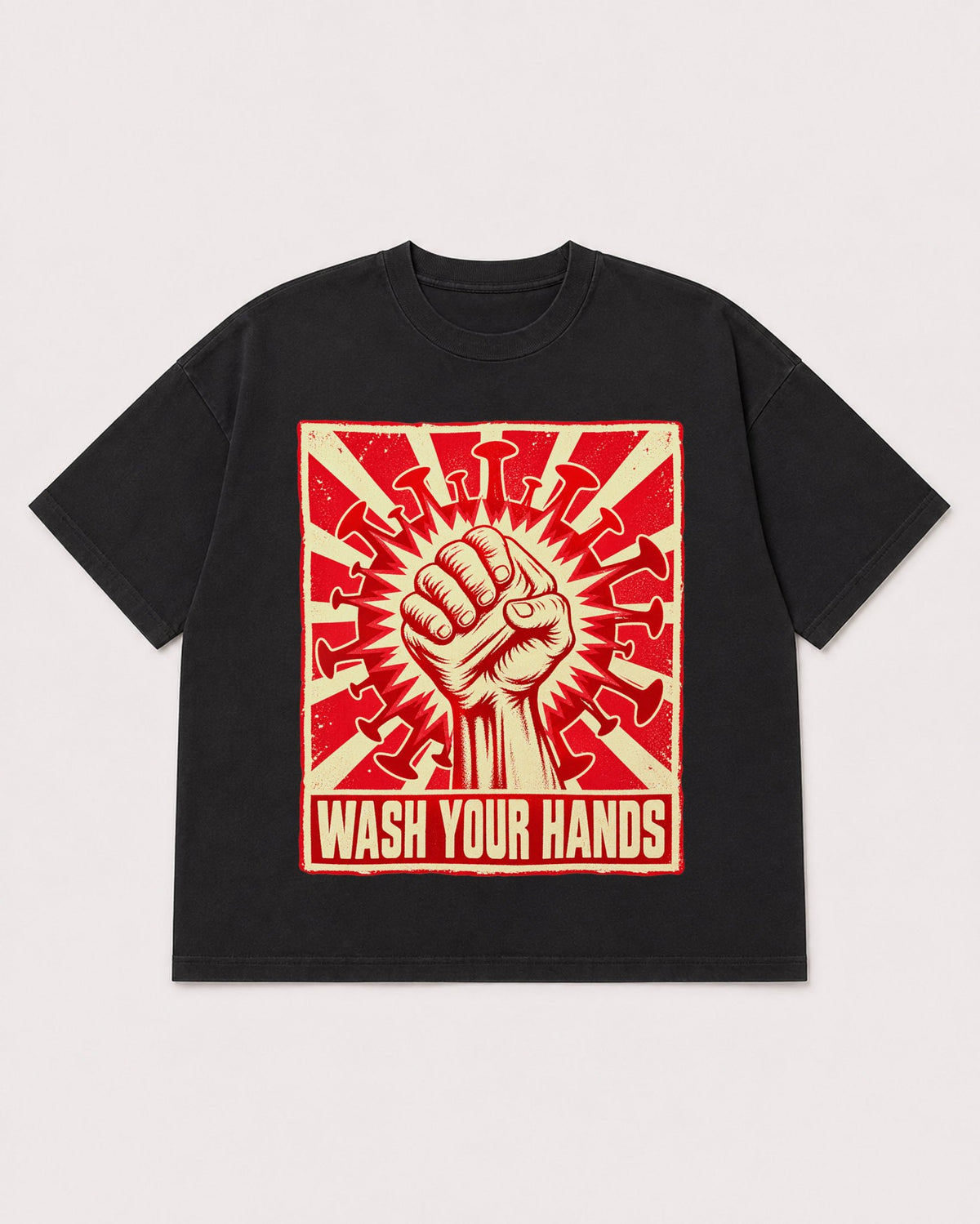 Mockup Boxy Heavyweight Tee Black product