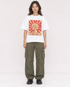 Mockup Boxy Heavyweight Tee White female full-body 02