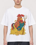 Mockup Boxy Heavyweight Tee White male close-up 01