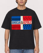 Mockup Boxy Heavyweight Tee Black male close-up 06