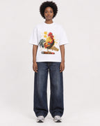 Mockup Boxy Heavyweight Tee White female full-body 14