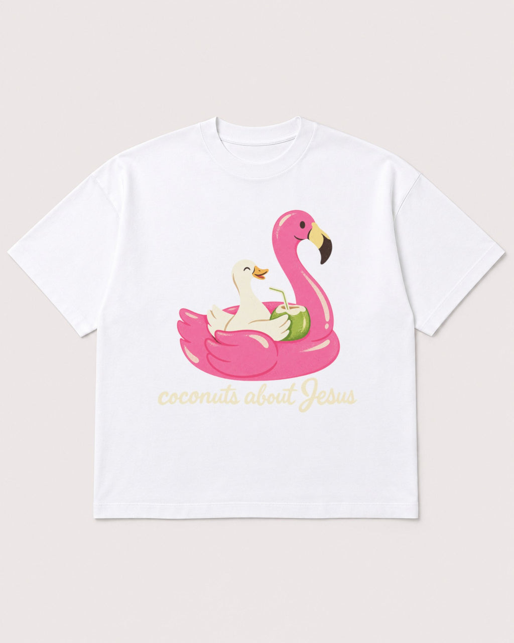 Mockup Boxy Heavyweight Tee White product