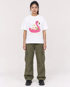 Mockup Boxy Heavyweight Tee White female full-body 42