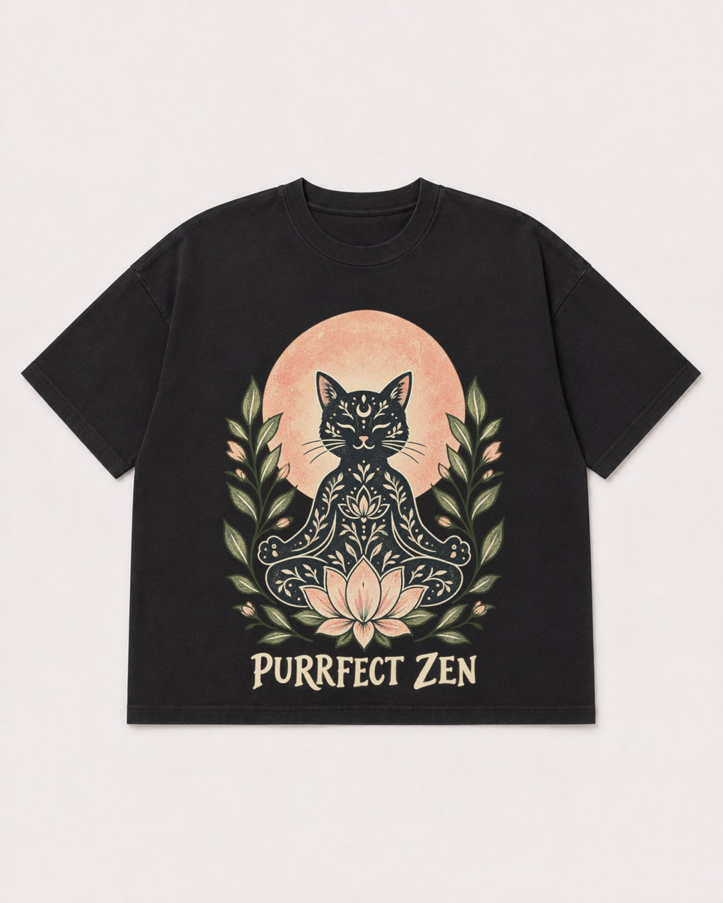 Mockup Boxy Heavyweight Tee Black product