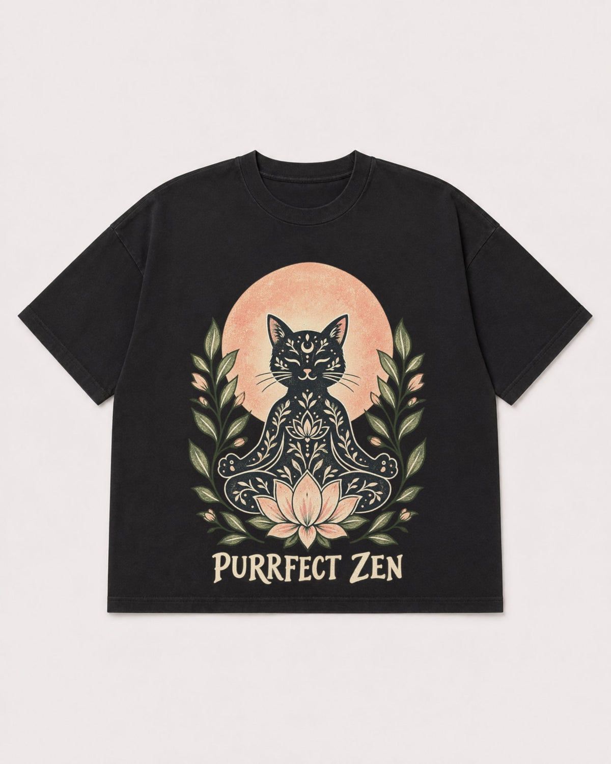 Mockup Boxy Heavyweight Tee Black product