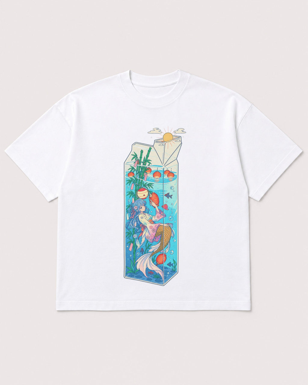 Mockup Boxy Heavyweight Tee White product