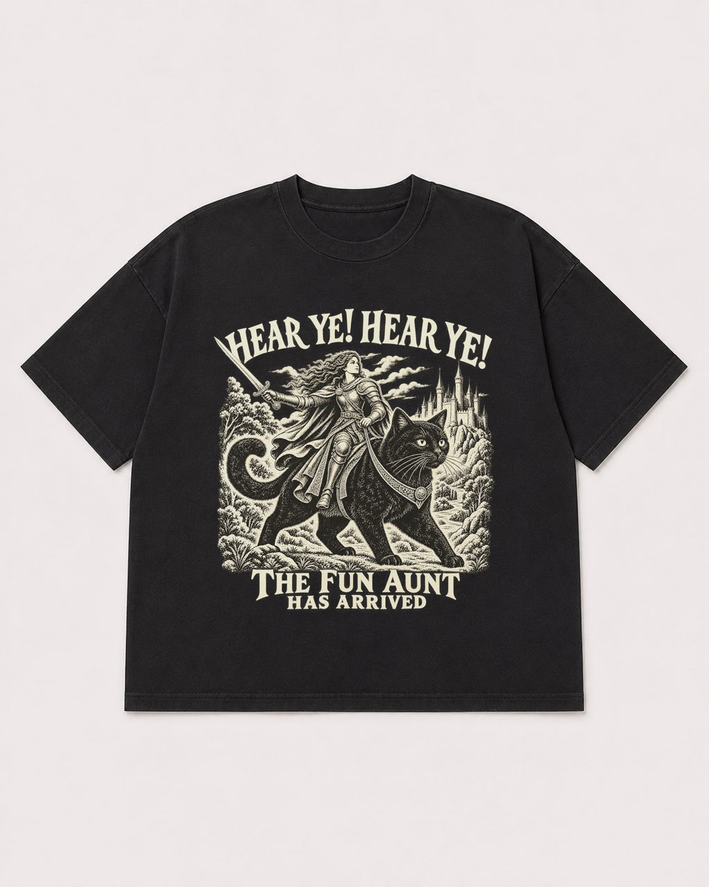 Mockup Boxy Heavyweight Tee Black product