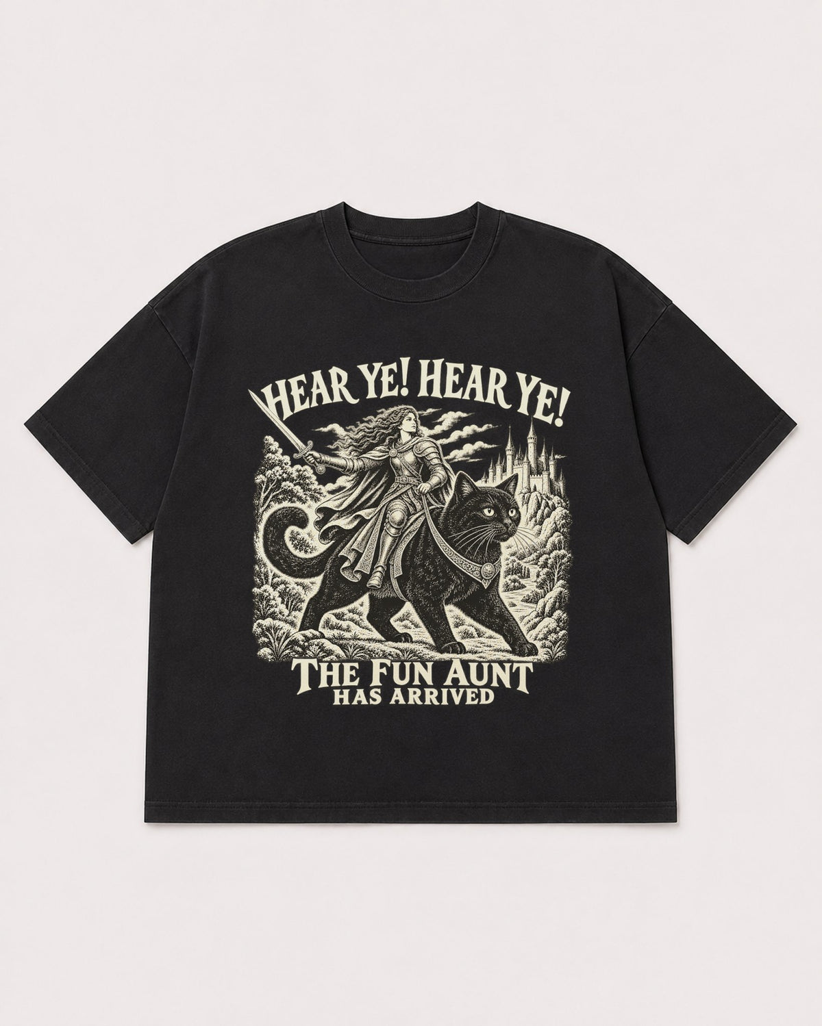 Mockup Boxy Heavyweight Tee Black product