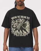 Mockup Boxy Heavyweight Tee Black male close-up 34