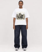 Mockup Boxy Heavyweight Tee White female full-body 34