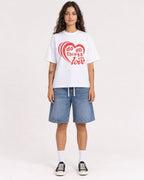 Mockup Boxy Heavyweight Tee White female full-body 06