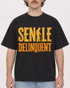 Mockup Boxy Heavyweight Tee Black male close-up 09