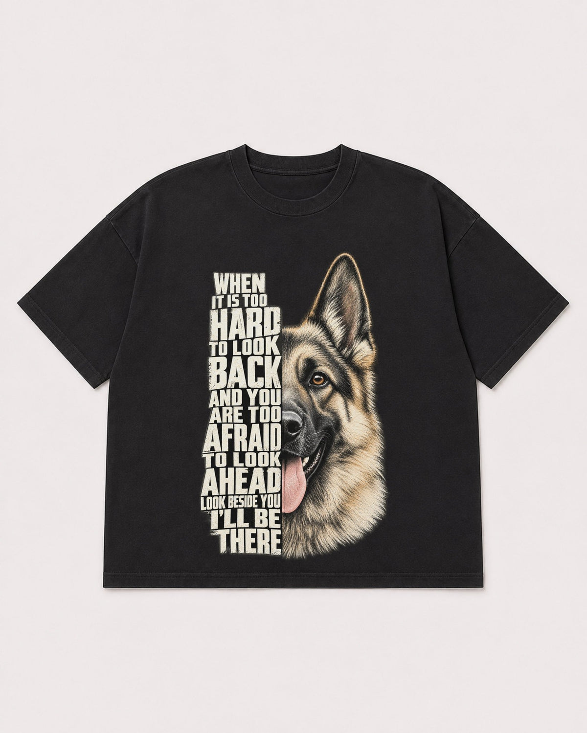 Mockup Boxy Heavyweight Tee Black product