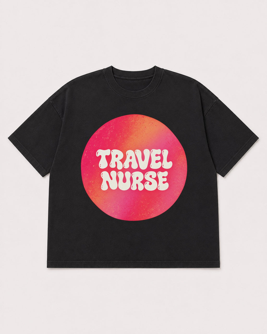 Mockup Boxy Heavyweight Tee Black product